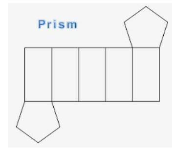 Draw a net to represent the three-dimensional figure indicated.
c. Hexagonal prism