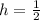 h = \frac{1}{2}