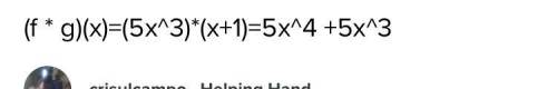 67POINTS WILL MARK BRAINILEST

If f(x) = 5x3 and g(x) = x+1 find (f•g)(x).
A 5x^4+ 5x^3
B5x^3+1
C 6x
