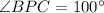 \angle BPC=100^{\circ}