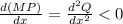 \frac{d(MP)}{dx} = \frac{d^{2}Q}{dx^{2} }   < 0