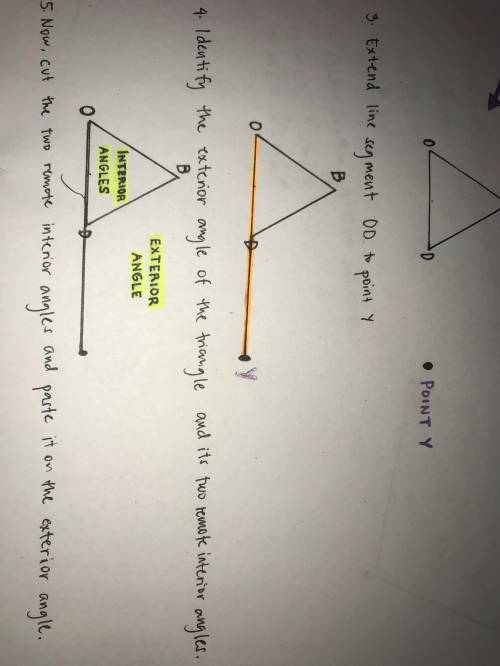 Learning Task I. Using a piece of paper, follow the instructions below.

1. Draw a triangle and name