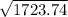\sqrt{1723.74}