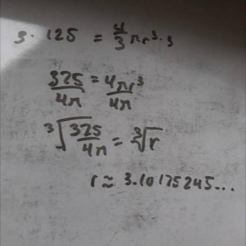 Will give brainlist

1. What is the area of the base of a cylinder with a volume of 240π in. 3 and a