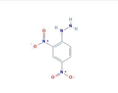 Write the structure of 2,4-dinitrophenylhydrazine​