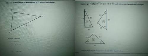 Use one of the triangles to approximate MO in the triangle below