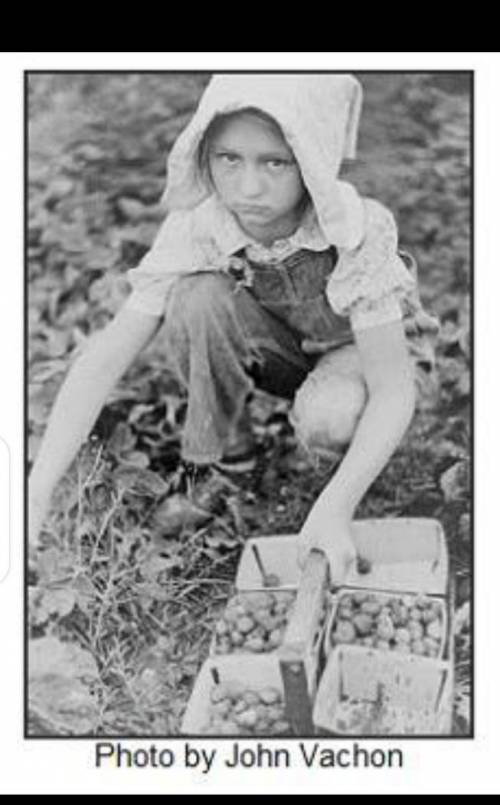 Thismphoto shows a young worker during the great depression. How could this photo be used to appeal