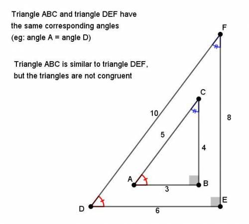Determine whether angle-angle-angle (AAA) is a valid means for establishing triangle congruence. If