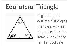 What type of triangle is shown? (3 points)

A. Obtuse triangle
B.Isosceles triangle
C. Right triangl