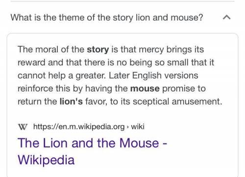 Does the lion and the mouse have the same theme as the walnut tree story?