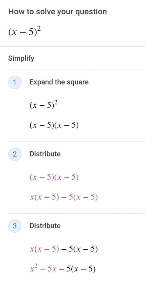 Expand and simplify (x-5)^2^2= to the power of 2​