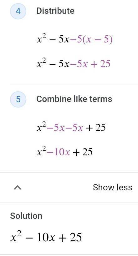 Expand and simplify (x-5)^2^2= to the power of 2​