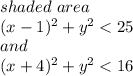shaded~area\\(x-1)^2+y^2