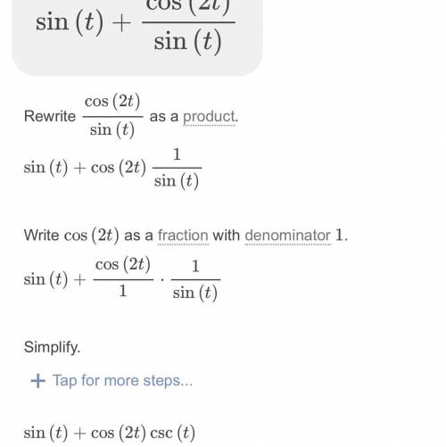 3. sin t + cos2 t / sin t =