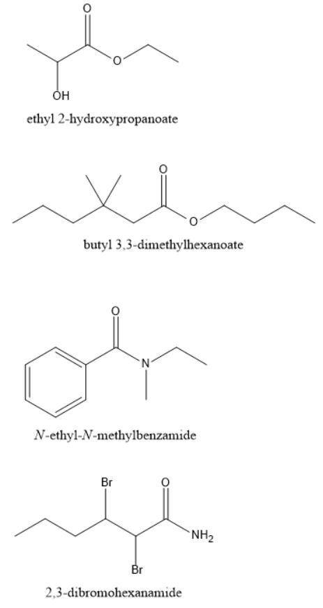 Draw and upload the structures

of the following derivatives of
the carboxylic acids
a. Ethyl 2-hydr