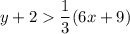 y+2\dfrac{1}{3}(6x+9)