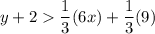 y+2\dfrac{1}{3}(6x)+\dfrac{1}{3}(9)