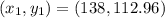 (x_1,y_1) = (138,112.96)