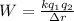 W = \frac{kq_1q_2}{\Delta r} \\\\