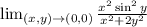 \lim_{(x,y) \to (0,0)} \frac{x^2 \sin^2y}{x^2+2y^2}