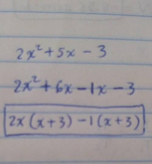 Given that Q(x)=2x^2 +5x-3 find and simplify Q(a+h)-Q(a-h)
