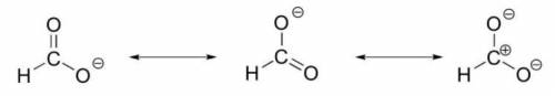 Draw the Lewis structure for the polyatomic formate anion. Be sure to include all resonance structur
