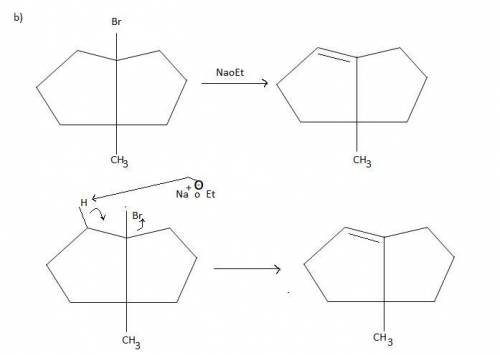 Br NaOCH2CH3 + CH3CH-OH + NaBr CH3 CH3 a. Identify the mechanism of the reaction. b. Suggest steps f
