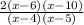 \frac{2(x-6)(x-10)}{(x-4)(x-5)}