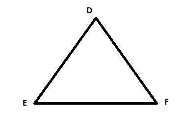 Triangle D E F is shown. Use ΔDEF to complete the statements. Angle E is the included angle between