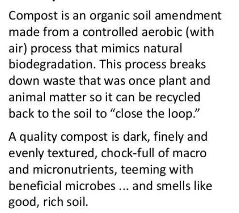 What is compost manure​