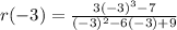 r(-3)=\frac{3(-3)^3-7}{(-3)^2-6(-3)+9}