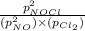 \frac{p_{NOCl}^2}{(p_{NO}^2)\times (p_{Cl_2})}
