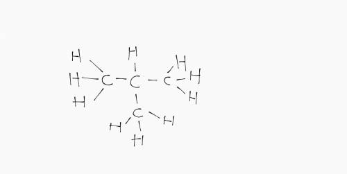Please help I will mark your answer as brainliest

Give the structural formula of CH3CH(CH3)CH3​