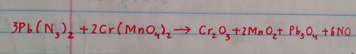 balance the following reaction using LCM method by showing each steps Pb (N3)2 + Cr(MnO4)2  Cr2O3 +