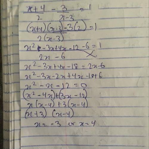 Quadratics null factor the given answer is x= 4,−3 but I don't know how to work it out