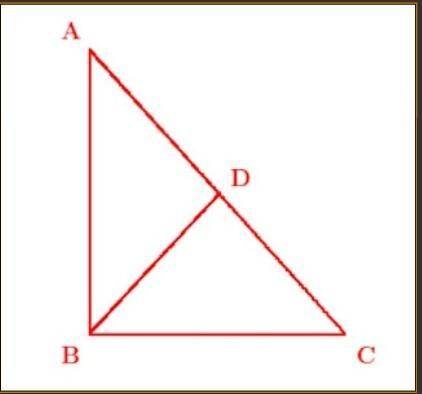 Given right triangle ABC with altitude BD drawn to hypotenuse AC. If AD = 4 and dc =2 what is the le