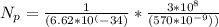 N_p=\frac{1}{(6.62*10^(-34)}*\frac{3*10^8}{(570*10^{-9}))}
