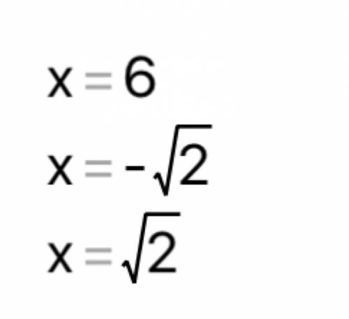 Solve the polynomial by finding all roots.
X^3-6x^2-2x+12=0