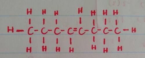 Draw the structural formula (using C and H) for 2-octene. (ASAP! 65 POINTS!)