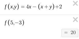 8/9 - Evaluating Algebraic Expressions

5. Which is equivalent to 4x - (y + x) + 2, if x = 5 and y=-