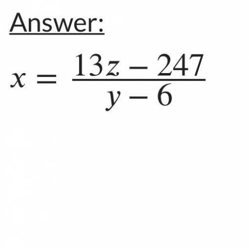 X*[y+(-6)]=[13*(-19)]+[13*z]