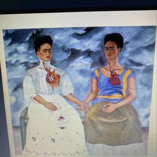 What do the two Frida's in the image above represent?