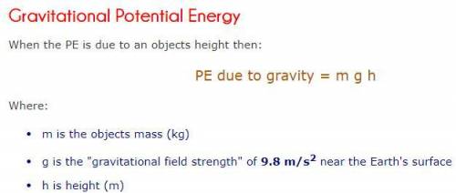 A. What is the Potential energy (PE) of a 2 kg (mass) hammer which is 0.4 meter up? (use g = 9.8) Sh