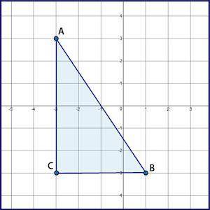 Triangle A″B″C″ is formed by a reflection over x = −3 and dilation by a scale factor of 3 from the o