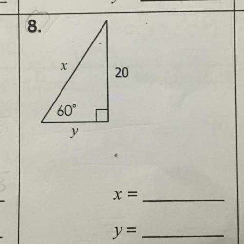 This is a special right triangle (30-60-90) and I can do most of them but this one confuses me how d