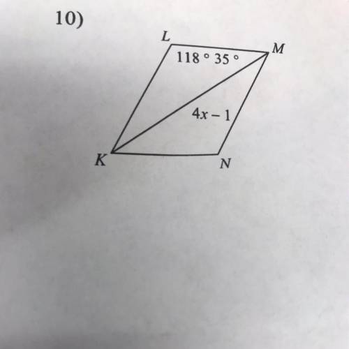 Solve for x , this figure is a parallelogram, please show your work