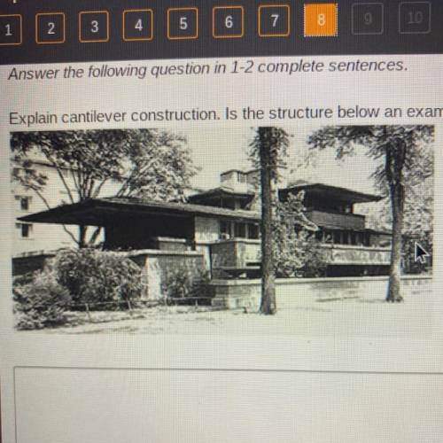 Explain cantilever construction. Is the structure below an example of cantilever construction? Why w