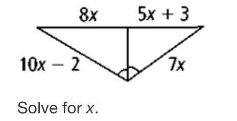 Solve for x here’s the diagram