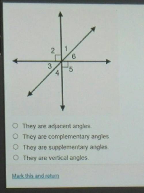 What statement is true about angles 1 and 2?