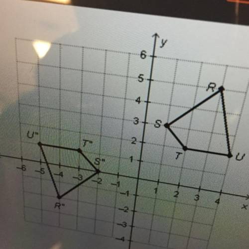 Which sequence of transformations could be used to map quadrilateral RSTU onto R